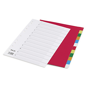 Staples Separadores, A4+, polipropileno, 6 pestañas, blanco Staples Separadores, A4+, polipropileno, 6 pestañas, blanco