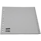 Staples Separadores alfabéticos A-Z, A4, polipropileno, 20 pestañas, gris Staples Separadores alfabéticos A-Z, A4, polipropileno, 20 pestañas, gris