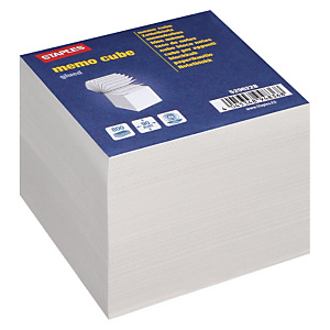 Staples Soporte transparente + taco de notas sueltas 90 x 90 mm blanco Staples Soporte transparente + taco de notas sueltas 90 x 90 mm blanco