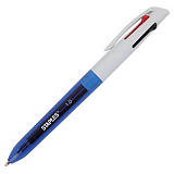 Staples Stylo bille 4 couleurs, rétractable à pointe moyenne, noir/bleu/rouge/vert Staples Stylo bille 4 couleurs, rétractable à pointe moyenne, noir/bleu/rouge/vert