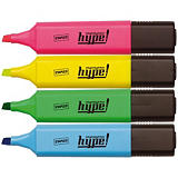 Staples Surligneur Hype - Pointe biseautée 1 et 5 mm - Coloris assortis - Pochette de 4 Staples Surligneur Hype - Pointe biseautée 1 et 5 mm - Coloris assortis - Pochette de 4