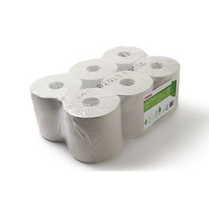 Staples Sustainable Earth™ Bobina carta asciugamani, 1 velo, Goffrato, Con estrazione dal centro, Riciclato, 197 mm, Bianco naturale Staples Sustainable Earth™ Bobina carta asciugamani, 1 velo, Goffrato, Con estrazione dal centro, Riciclato, 197 mm, Bianco naturale