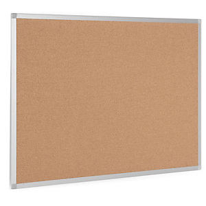 Staples Tablón de corcho aglomerado, marco de aluminio, 1200 x 900 mm, marrón Staples Tablón de corcho aglomerado, marco de aluminio, 1200 x 900 mm, marrón