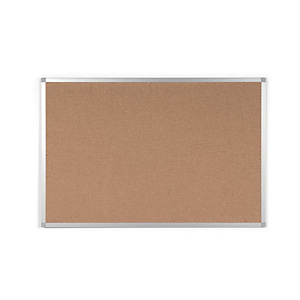 Staples Tablón de corcho aglomerado, marco de aluminio, 600 x 450 mm, marrón Staples Tablón de corcho aglomerado, marco de aluminio, 600 x 450 mm, marrón