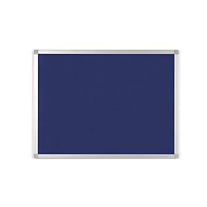 Staples Tablón de fieltro, marco de aluminio, 900 x 600 mm, azul Staples Tablón de fieltro, marco de aluminio, 900 x 600 mm, azul