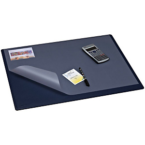 Staples Vade de escritorio con cubierta, plástico, 630 x 500 mm, azul Staples Vade de escritorio con cubierta, plástico, 630 x 500 mm, azul