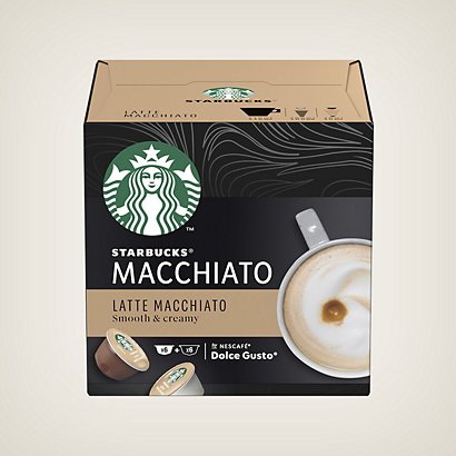 Starbucks Café Latte Macchiato pour machine Dolce Gusto - Paquet 12 capsules - 1
