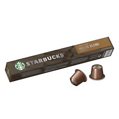 Starbucks Café long House Blend pour machine Nespresso - Intensité : 8 - Paquet 10 capsules