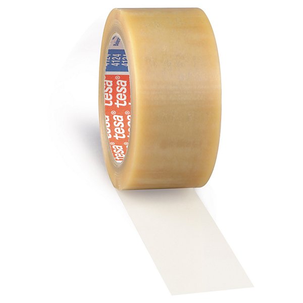 Stark transparent PVC-packtejp Tesa 38 mm x 66 m - 3