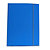 STARLINE Cartellina con elastico - cartone plastificato - 3 lembi - 25x34 cm - azzurro - 1