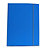 STARLINE Cartellina con elastico - cartone plastificato - 3 lembi - 25x34 cm - azzurro - 2