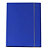 STARLINE Cartellina con elastico - cartone plastificato - 3 lembi - 25x34 cm - blu - 1