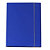 STARLINE Cartellina con elastico - cartone plastificato - 3 lembi - 25x34 cm - blu - 2
