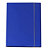 STARLINE Cartellina con elastico - cartone plastificato - 3 lembi - 25x34 cm - blu - 3