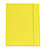 STARLINE Cartellina con elastico - cartone plastificato - 3 lembi - 25x34 cm - giallo - 1
