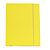 STARLINE Cartellina con elastico - cartone plastificato - 3 lembi - 25x34 cm - giallo - 2
