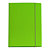 STARLINE Cartellina con elastico - cartone plastificato - 3 lembi - 25x34 cm - verde prato - 1