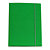 STARLINE Cartellina con elastico - cartone plastificato - 3 lembi - 25x34 cm - verde - 1