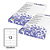 STARLINE Etichette adesive - in carta - permanenti - 105 x 48 mm - 12 et/fg - 100 fogli - bianco - 1
