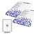 STARLINE Etichette adesive - in carta - permanenti - 105 x 48 mm - 12 et/fg - 100 fogli - bianco - 2