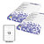 STARLINE Etichette adesive - in carta - permanenti - 105 x 48 mm - 12 et/fg - 100 fogli - bianco - 3