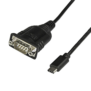 STARTECH .com Adaptador Cable de 40cm USB-C a Serie - Cable Conversor USB TipoC a Serie DB9 RS232 - Cable USBC Serial para PLCs, Escáneres, Impresoras - Macho a Macho - para Windows Mac o Linux, Negro, 0,4 m, USB C, DB-9, Macho, Macho ICUSB232C STARTECH .com Adaptador Cable de 40cm USB-C a Serie - Cable Conversor USB TipoC a Serie DB9 RS232 - Cable USBC Serial para PLCs, Escáneres, Impresoras - Macho a Macho - para Windows Mac o Linux, Negro, 0,4 m, USB C, DB-9, Macho, Macho ICUSB232C