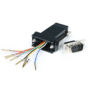 STARTECH .com Adaptador Conversor Modular Serie de DB9 a RJ45 - Macho a Hembra, DB-9, RJ-45, Negro GC98MF STARTECH .com Adaptador Conversor Modular Serie de DB9 a RJ45 - Macho a Hembra, DB-9, RJ-45, Negro GC98MF
