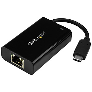 STARTECH .com Adaptador Convertidor USB C a Ethernet Gigabit con PD 2.0 - Adaptador de Red NIC 1Gb LAN RJ45 USB Tipo C USB 3.1 con Entrega de Alimentación - Compatible TB3 - Mac/Chrome, Alámbrico, USB Tipo C, Ethernet, 5000 Mbit/s, Negro US1GC30PD STARTECH .com Adaptador Convertidor USB C a Ethernet Gigabit con PD 2.0 - Adaptador de Red NIC 1Gb LAN RJ45 USB Tipo C USB 3.1 con Entrega de Alimentación - Compatible TB3 - Mac/Chrome, Alámbrico, USB Tipo C, Ethernet, 5000 Mbit/s, Negro US1GC30PD