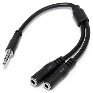 STARTECH .com Adaptador Divisor de Auriculares Mini-Jack 3,5mm 3 pines Macho a 2x Mini-Jack 3 pines Hembra, 3,5mm, Macho, 2x3.5mm, Hembra, 0,2 m, Negro MUY1MFFS STARTECH .com Adaptador Divisor de Auriculares Mini-Jack 3,5mm 3 pines Macho a 2x Mini-Jack 3 pines Hembra, 3,5mm, Macho, 2x3.5mm, Hembra, 0,2 m, Negro MUY1MFFS