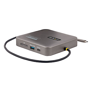 STARTECH .com Adaptador Multipuertos USB C - HDMI Doble 4K 60Hz - Hub Ladrón USB 10Gbps de 2 Puertos USB-C/USB-A - PD100W - GbE - SD - Dock de Viajes - Docking Station, Alámbrico, USB 3.2 Gen 2 (3.1 Gen 2) Type-C, 100 W, 10,100,1000 Mbit/s, Gris, Space Gr STARTECH .com Adaptador Multipuertos USB C - HDMI Doble 4K 60Hz - Hub Ladrón USB 10Gbps de 2 Puertos USB-C/USB-A - PD100W - GbE - SD - Dock de Viajes - Docking Station, Alámbrico, USB 3.2 Gen 2 (3.1 Gen 2) Type-C, 100 W, 10,100,1000 Mbit/s, Gris, Space Gr