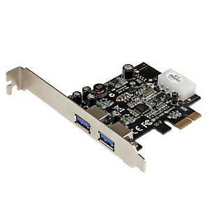 STARTECH .com Adaptador Tarjeta Controladora PCI Express PCI-E 2 Puertos USB 3.0 con Alimentación Molex y UASP, PCIe, USB 3.2 Gen 1 (3.1 Gen 1), Full-height / Low-profile, PCIe 2.0, 3 m, CE, FCC PEXUSB3S25 STARTECH .com Adaptador Tarjeta Controladora PCI Express PCI-E 2 Puertos USB 3.0 con Alimentación Molex y UASP, PCIe, USB 3.2 Gen 1 (3.1 Gen 1), Full-height / Low-profile, PCIe 2.0, 3 m, CE, FCC PEXUSB3S25