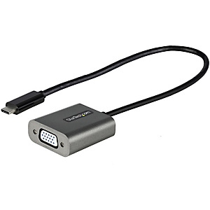STARTECH .com Adaptador USB C a VGA - Convertidor de Vídeo USB Tipo C a VGA de 1080p - Dongle USB-C Compatible con Thunderbolt 3 - Cable de 30cm - Versión Mejorada de CDP2VGA, USB Tipo C, Salida VGA (D-Sub), 1920 x 1200 Pixeles CDP2VGAEC STARTECH .com Adaptador USB C a VGA - Convertidor de Vídeo USB Tipo C a VGA de 1080p - Dongle USB-C Compatible con Thunderbolt 3 - Cable de 30cm - Versión Mejorada de CDP2VGA, USB Tipo C, Salida VGA (D-Sub), 1920 x 1200 Pixeles CDP2VGAEC