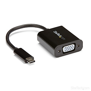 STARTECH .com Adaptador USB C a VGA - Negro - 1080p - Convertidor de Vídeo para su MacBook Pro - Dongle de Pantalla USB Tipo C a VGA - La Versión Mejorada es CDP2VGAEC, 3.2 Gen 1 (3.1 Gen 1), USB Tipo C, Salida VGA (D-Sub), 1920 x 1200 Pixeles STARTECH .com Adaptador USB C a VGA - Negro - 1080p - Convertidor de Vídeo para su MacBook Pro - Dongle de Pantalla USB Tipo C a VGA - La Versión Mejorada es CDP2VGAEC, 3.2 Gen 1 (3.1 Gen 1), USB Tipo C, Salida VGA (D-Sub), 1920 x 1200 Pixeles