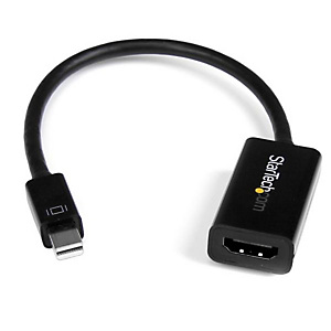StarTech.com Adaptateur actif Mini DisplayPort 1.2 vers HDMI 4K pour Utrabook / PC portable compatible Mini DP - M/F - Noir, 0,15 m, 3840 x 2160 pixel StarTech.com Adaptateur actif Mini DisplayPort 1.2 vers HDMI 4K pour Utrabook / PC portable compatible Mini DP - M/F - Noir, 0,15 m, 3840 x 2160 pixel