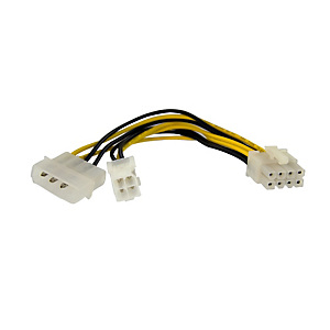 StarTech.com Adaptateur d’alimentation EPS 15 cm 4 broches vers 8 broches avec LP4 - F/M, 0,152 m, 4-pin ATX12V, Mâle, Femelle, Droit, Droit EPS48ADAP StarTech.com Adaptateur d’alimentation EPS 15 cm 4 broches vers 8 broches avec LP4 - F/M, 0,152 m, 4-pin ATX12V, Mâle, Femelle, Droit, Droit EPS48ADAP