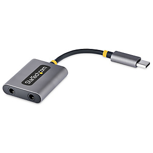StarTech.com Adaptateur Casque USB-C - Splitter Audio, Double Casque USB Type C avec Entrée Micro - Adaptateur USB C vers Jack 3.5mm, DAC 3.5 mm - USB StarTech.com Adaptateur Casque USB-C - Splitter Audio, Double Casque USB Type C avec Entrée Micro - Adaptateur USB C vers Jack 3.5mm, DAC 3.5 mm - USB