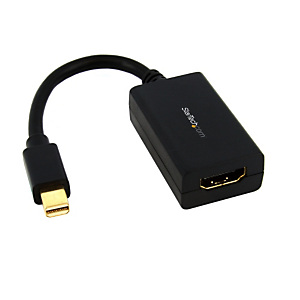 StarTech.com Adaptateur / Convertisseur Mini DisplayPort vers HDMI - M/F - 1920x1200 / 1080p, 0,13 m, Mini DisplayPort, HDMI Type A (Standard), Mâle, StarTech.com Adaptateur / Convertisseur Mini DisplayPort vers HDMI - M/F - 1920x1200 / 1080p, 0,13 m, Mini DisplayPort, HDMI Type A (Standard), Mâle,