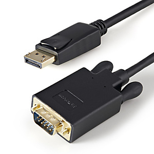 StarTech.com Adaptateur DisplayPort vers VGA - Câble Display Port Mâle VGA Mâle 1920x1200 - Noir 91cm, 0,91 m, DisplayPort, VGA (D-Sub), Mâle, Mâle, D StarTech.com Adaptateur DisplayPort vers VGA - Câble Display Port Mâle VGA Mâle 1920x1200 - Noir 91cm, 0,91 m, DisplayPort, VGA (D-Sub), Mâle, Mâle, D