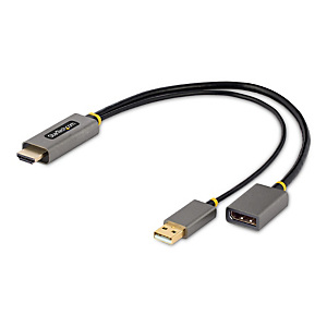 StarTech.com Adaptateur HDMI vers DisplayPort - Adaptateur HDMI vers DisplayPort de 30cm - Câble HDMI vers Displayport, Alimentation par Bus - Adaptat StarTech.com Adaptateur HDMI vers DisplayPort - Adaptateur HDMI vers DisplayPort de 30cm - Câble HDMI vers Displayport, Alimentation par Bus - Adaptat