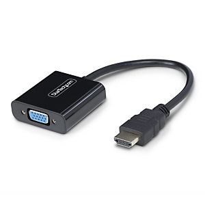 StarTech.com Adaptateur HDMI vers VGA, Convertisseur Vidéo Actif pour Ordinateur Portable/Bureau, 1920x1080 (1080p), Source HDMI vers Moniteur/Afficha StarTech.com Adaptateur HDMI vers VGA, Convertisseur Vidéo Actif pour Ordinateur Portable/Bureau, 1920x1080 (1080p), Source HDMI vers Moniteur/Afficha