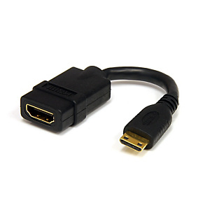 StarTech.com Adaptateur Mini HDMI vers HDMI 12,7cm - Convertisseur HDMI Haute Débit 4K - Adaptateur HDMI 4K 30Hz Ultra HD - HDMI 1.4 - Connecteurs Pla StarTech.com Adaptateur Mini HDMI vers HDMI 12,7cm - Convertisseur HDMI Haute Débit 4K - Adaptateur HDMI 4K 30Hz Ultra HD - HDMI 1.4 - Connecteurs Pla