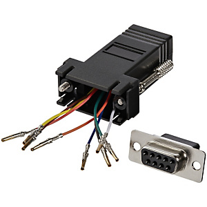 StarTech.com Adaptateur modulaire DB9 vers RJ45 - F/F - Noir, DB-9, RJ-45, Noir GC98FF StarTech.com Adaptateur modulaire DB9 vers RJ45 - F/F - Noir, DB-9, RJ-45, Noir GC98FF