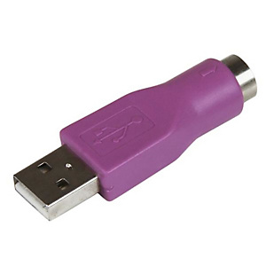 StarTech.com Adaptateur PS/2 vers USB - Adaptateur de rechange pour clavier - PS2 (F) vers USB A (M), USB A, PS/2, Violet GC46MFKEY StarTech.com Adaptateur PS/2 vers USB - Adaptateur de rechange pour clavier - PS2 (F) vers USB A (M), USB A, PS/2, Violet GC46MFKEY