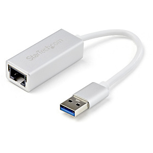 StarTech.com Adaptateur réseau USB 3.0 vers Gigabit Ethernet - Argent, Avec fil, USB, Ethernet, 2000 Mbit/s, Argent USB31000SA StarTech.com Adaptateur réseau USB 3.0 vers Gigabit Ethernet - Argent, Avec fil, USB, Ethernet, 2000 Mbit/s, Argent USB31000SA