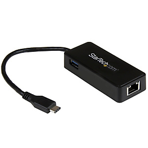 StarTech.com Adaptateur réseau USB-C vers RJ45 Gigabit Ethernet avec port USB supplémentaire - M/F - USB 3.1 Gen 1 (5 Gb/s), Avec fil, USB, Ethernet, StarTech.com Adaptateur réseau USB-C vers RJ45 Gigabit Ethernet avec port USB supplémentaire - M/F - USB 3.1 Gen 1 (5 Gb/s), Avec fil, USB, Ethernet,