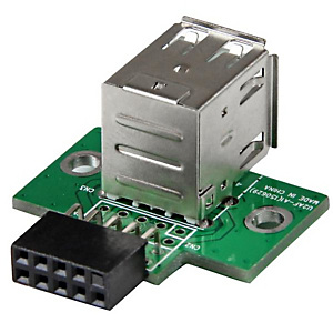 StarTech.com Adaptateur USB 2.0 interne - 2x USB A vers connecteur de carte mère USB à 4 broches - F/F, IDC, USB 2.0, Noir, Vert, Acier inoxydable, 20 StarTech.com Adaptateur USB 2.0 interne - 2x USB A vers connecteur de carte mère USB à 4 broches - F/F, IDC, USB 2.0, Noir, Vert, Acier inoxydable, 20