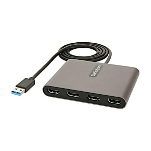 StarTech.com Adaptateur USB 3.0 vers 4x HDMI - Carte Vidéo & Graphique Externe - Convertisseur USB Type-A vers Quadruple Écran HDMI - 1080p 60Hz - Don StarTech.com Adaptateur USB 3.0 vers 4x HDMI - Carte Vidéo & Graphique Externe - Convertisseur USB Type-A vers Quadruple Écran HDMI - 1080p 60Hz - Don