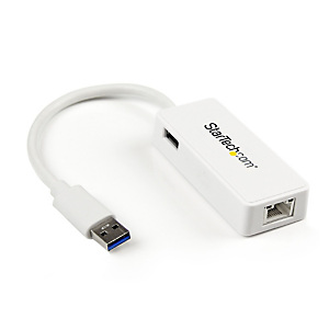 StarTech.com Adaptateur USB 3.0 vers Ethernet Gigabit - Carte Réseau Externe USB vers 1 Port RJ45 - Blanc, Avec fil, RJ-45, USB, 5000 Mbit/s, Blanc US StarTech.com Adaptateur USB 3.0 vers Ethernet Gigabit - Carte Réseau Externe USB vers 1 Port RJ45 - Blanc, Avec fil, RJ-45, USB, 5000 Mbit/s, Blanc US