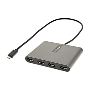 StarTech.com Adaptateur USB C vers 4 HDMI - Carte Vidéo & Graphique Externe - Convertisseur USB Type-C vers Quadruple Écran HDMI - 1080p 60Hz - Dongle StarTech.com Adaptateur USB C vers 4 HDMI - Carte Vidéo & Graphique Externe - Convertisseur USB Type-C vers Quadruple Écran HDMI - 1080p 60Hz - Dongle