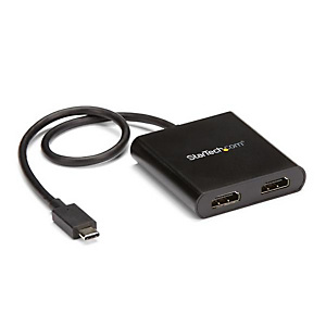 StarTech.com Adaptateur USB-C vers Double HDMI, Hub USB Type-C Multi-Moniteur MST, Double Extender / Splitter d'Affichage HDMI 4K 30Hz pour Ordinateur StarTech.com Adaptateur USB-C vers Double HDMI, Hub USB Type-C Multi-Moniteur MST, Double Extender / Splitter d'Affichage HDMI 4K 30Hz pour Ordinateur